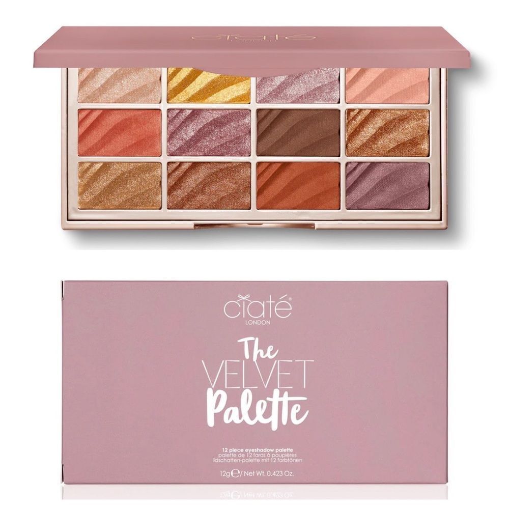 New with box CIATE Velvet Palette Warm Toned Vegan Eyeshadow